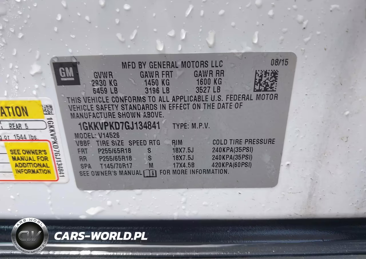 2016 GMC Acadia Sle-2 VIN:1GKKVPKD7GJ134841 - 9