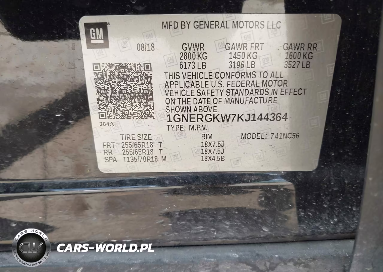 2019 Chevrolet Traverse 1Lt VIN:1GNERGKW7KJ144364 - 9
