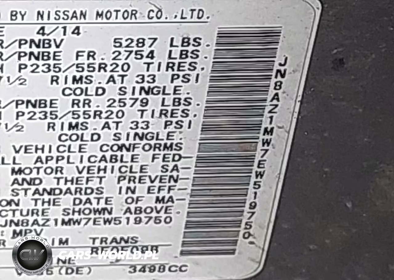 2014 Nissan Murano S-Sl-Sv-Le VIN:JN8A21MW7EW519750 - 9