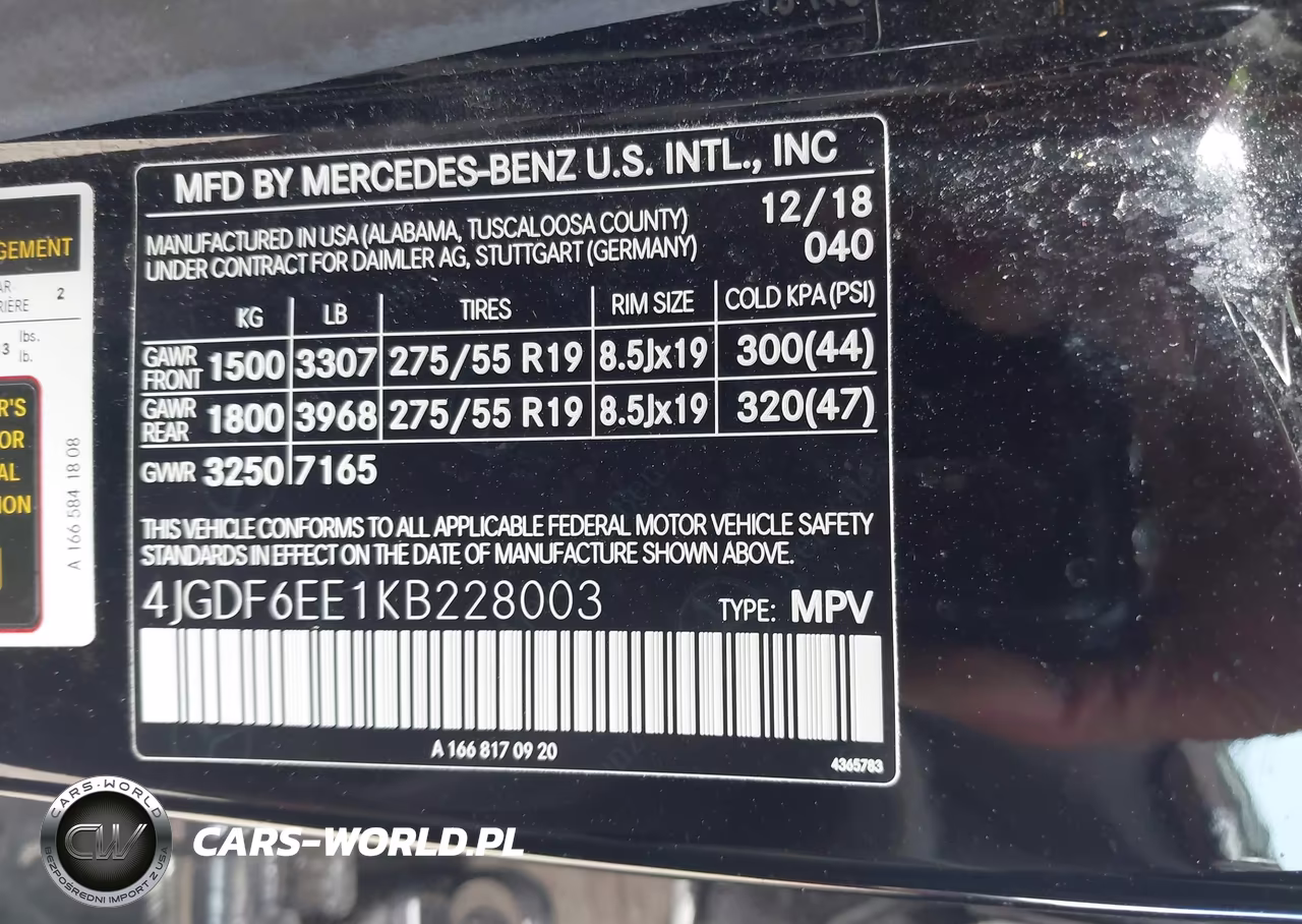2019 Mercedes-Benz Gls 450 4Matic VIN:4JGDF6EE1KB228003 - 9
