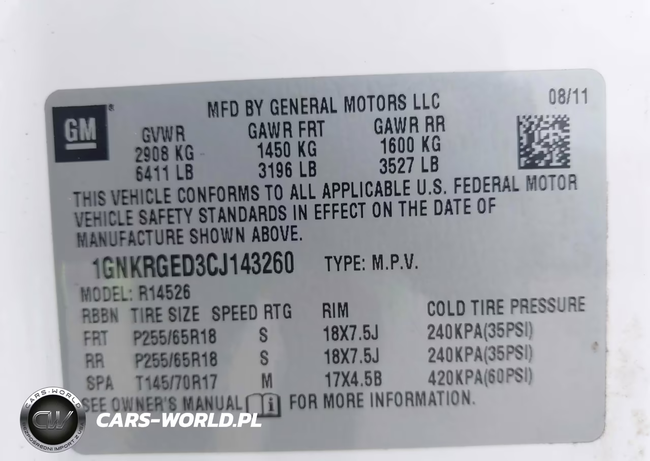 2012 Chevrolet Traverse 1Lt VIN:1GNKRGED3CJ143260 - 9