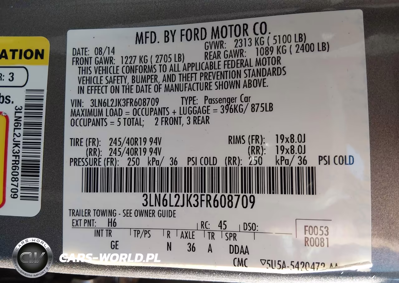 2015 Lincoln Mkz VIN:3LN6L2JK3FR608709 - 9