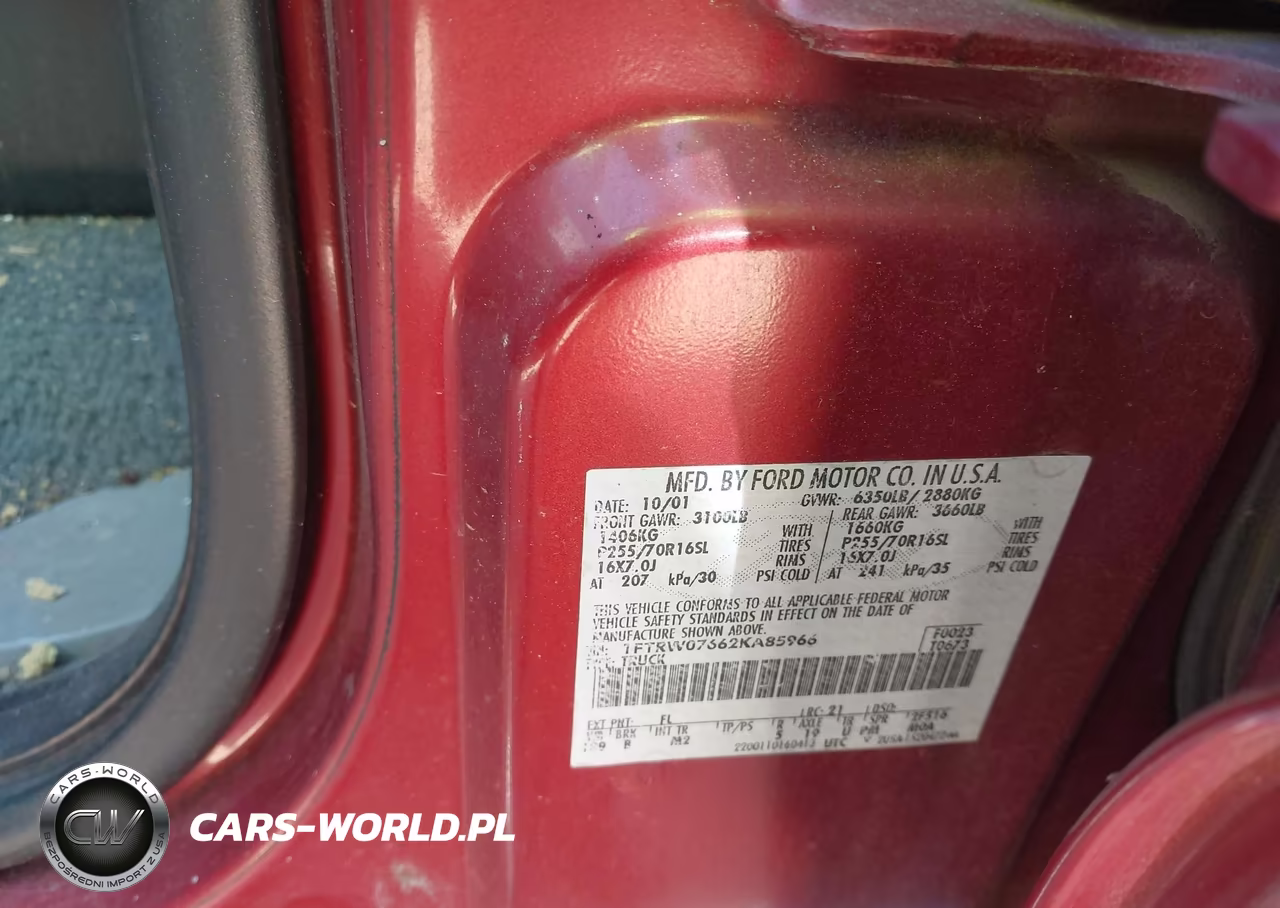2002 Ford F-150 Lariat-Xlt VIN:1FTRW07662KA85966 - 9