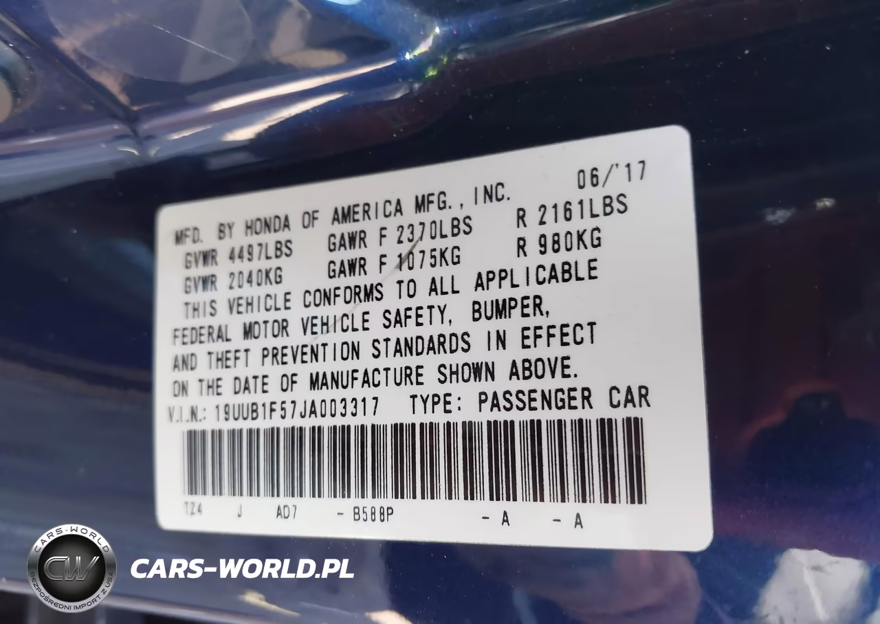 2018 Acura Tlx Tech Pkg VIN:19UUB1F57JA003317 - 9