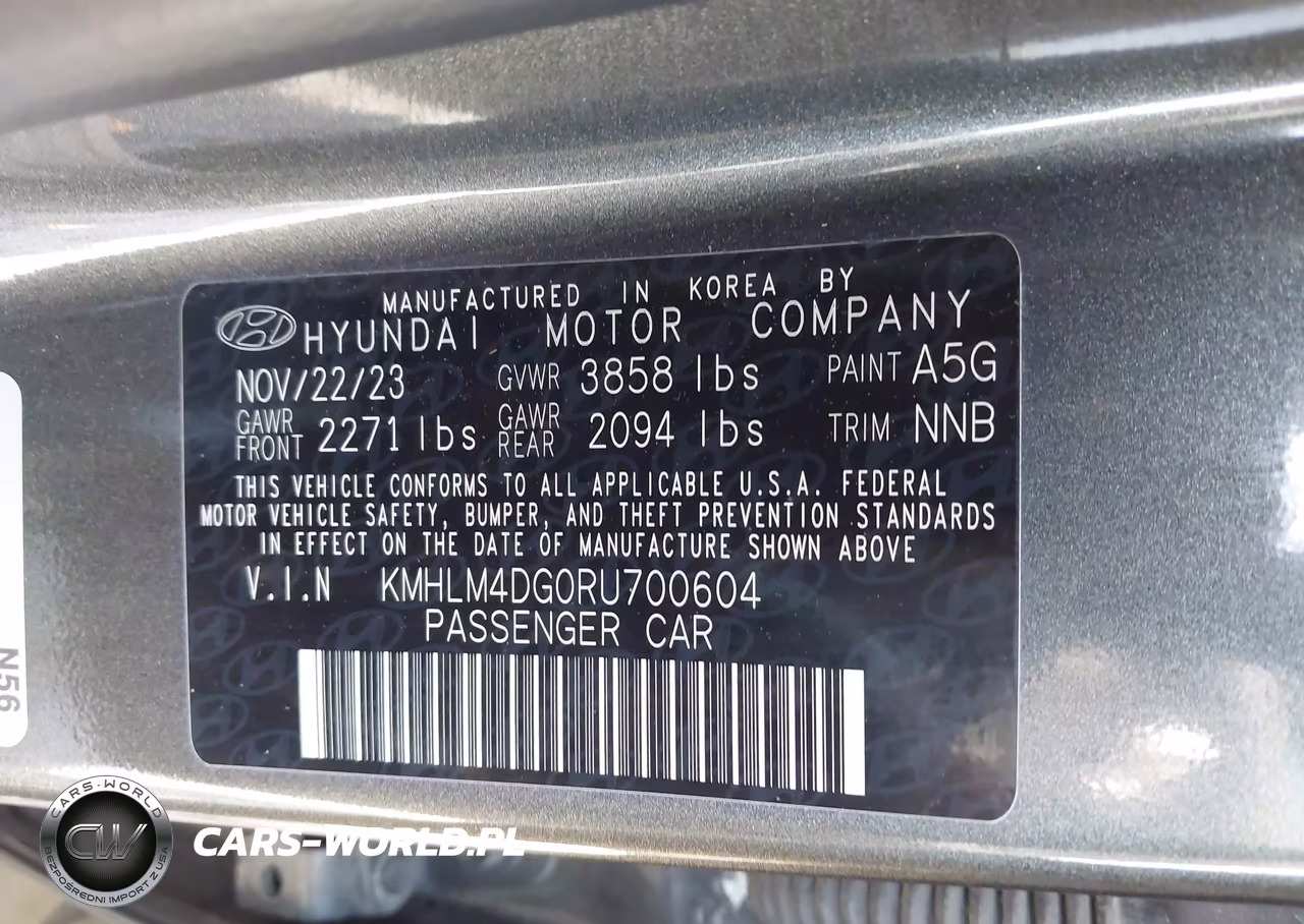 2024 Hyundai Elantra Sel VIN:KMHLM4DG0RU700604 - 9