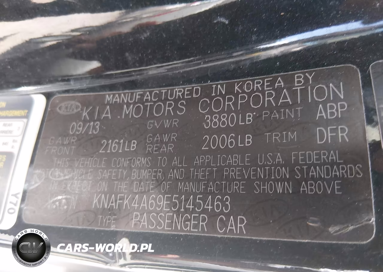 2014 Kia Forte Lx VIN:KNAFK4A69E5145463 - 9