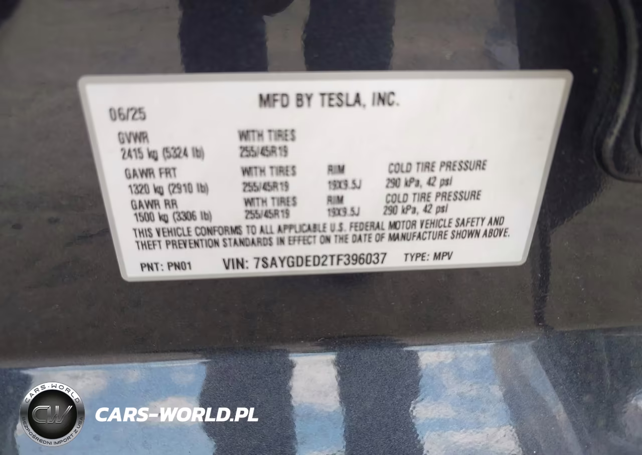 2026 Tesla Model Y Premium Rear-Wheel Drive-Rear-Wheel Drive VIN:7SAYGDED2TF396037 - 9