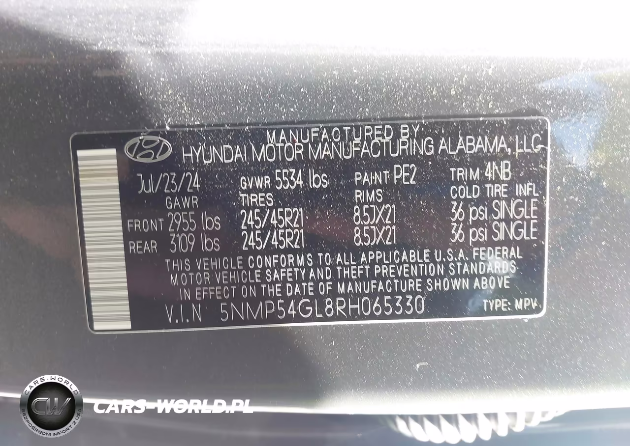 2024 Hyundai Santa Fe Calligraphy VIN:5NMP54GL8RH065330 - 9