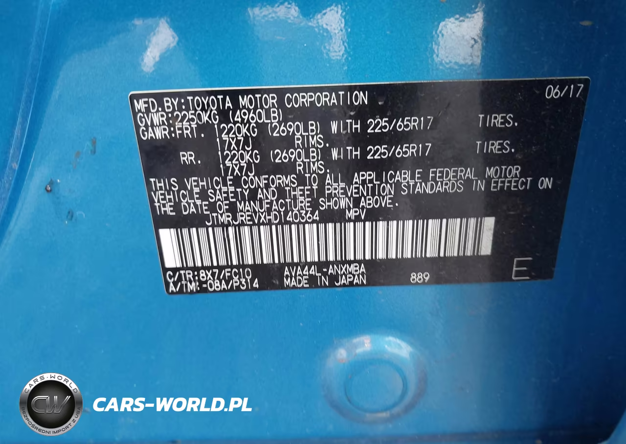 2017 Toyota Rav4 Hybrid Xle VIN:JTMRJREVXHD140364 - 9
