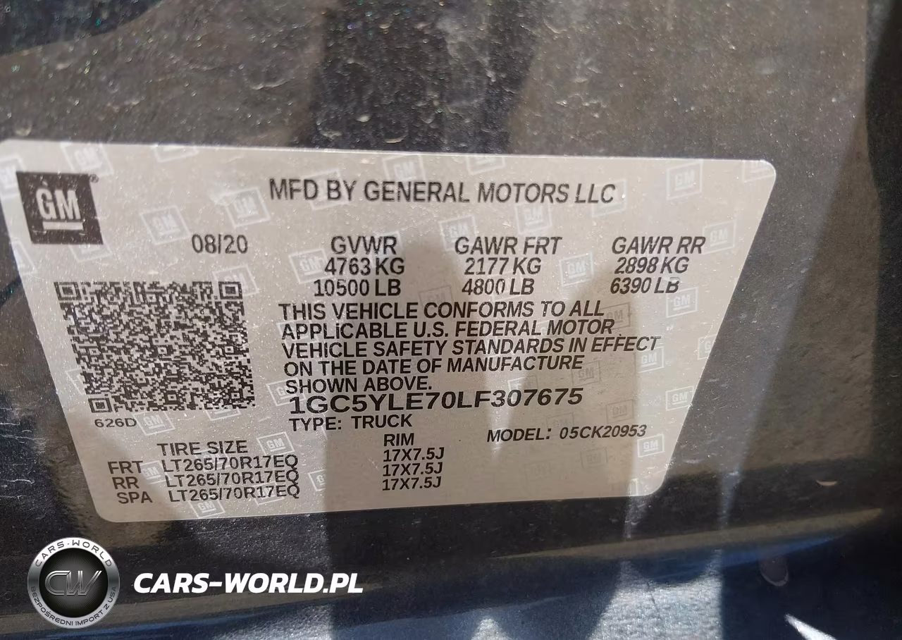 2020 Chevrolet Silverado 2500Hd 4Wd Long Bed Wt VIN:1GC5YLE70LF307675 - 9
