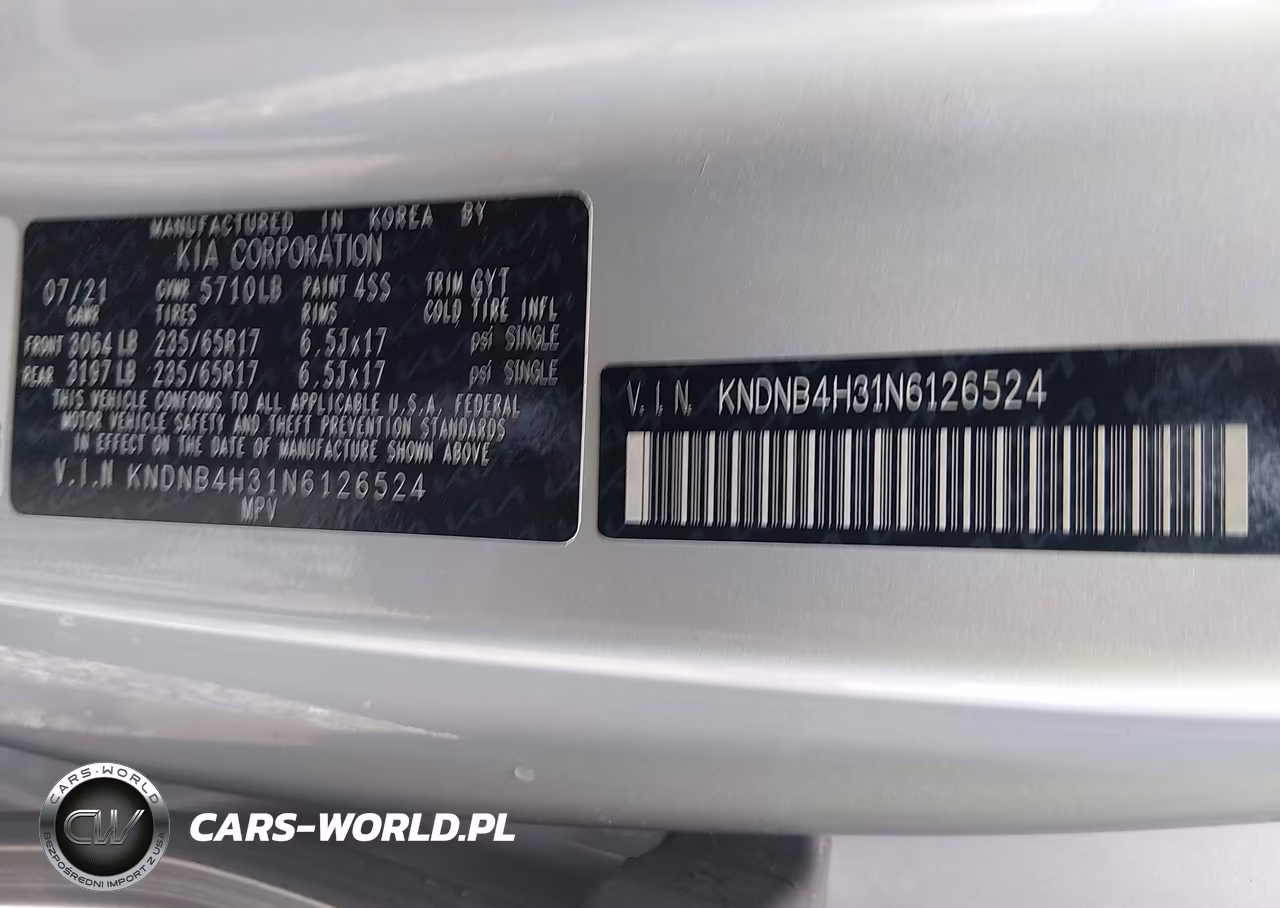 2022 Kia Carnival Mpv Lx Seat Package VIN:KNDNB4H31N6126524 - 9