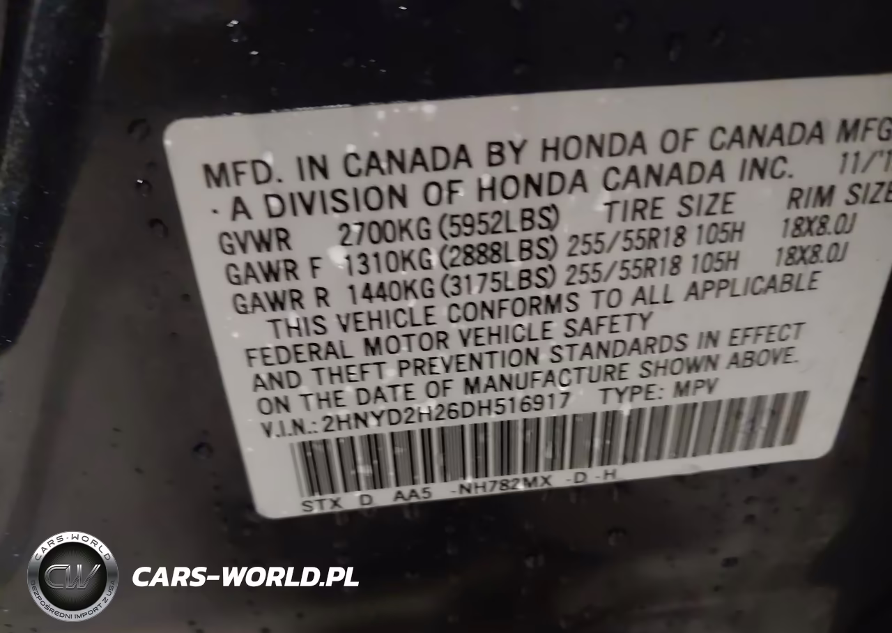 2013 Acura Mdx VIN:2HNYD2H26DH516917 - 9