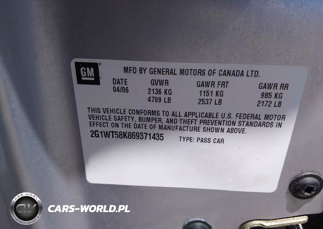 2006 Chevrolet Impala Lt VIN:2G1WT58K869371435 - 9