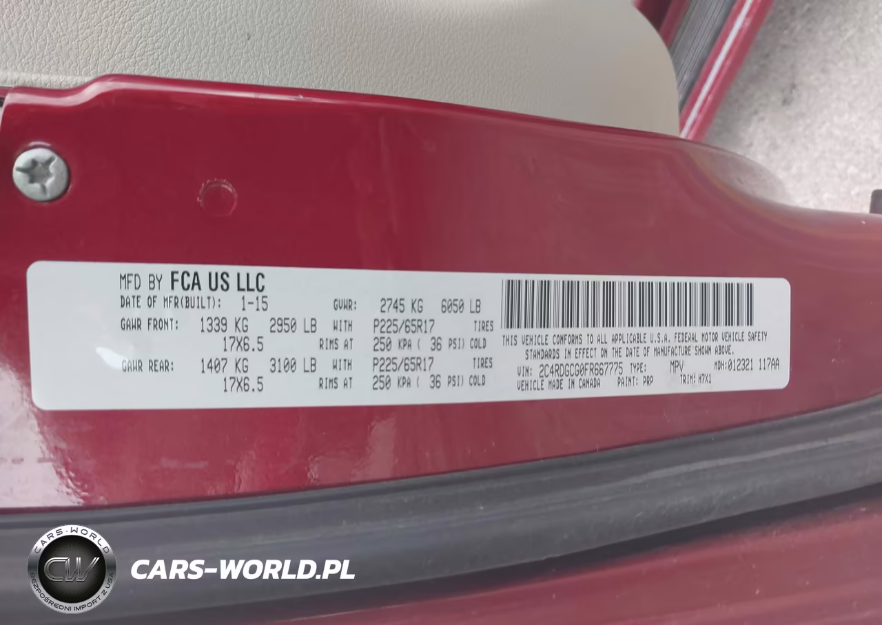 2015 Dodge Grand Caravan Sxt VIN:2C4RDGCG0FR667775 - 9