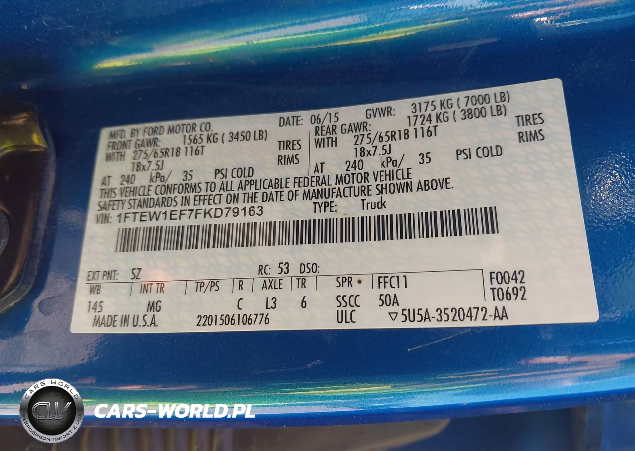 2015 Ford F-150 Xlt VIN:1FTEW1EF7FKD79163 - 9