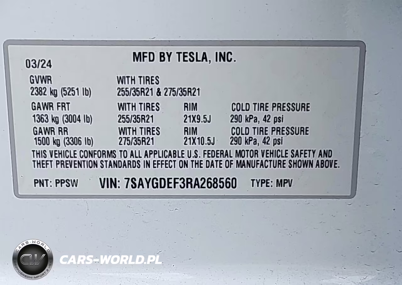 2024 Tesla Model Y Performance Dual Motor All-Wheel Drive VIN:7SAYGDEF3RA268560 - 9