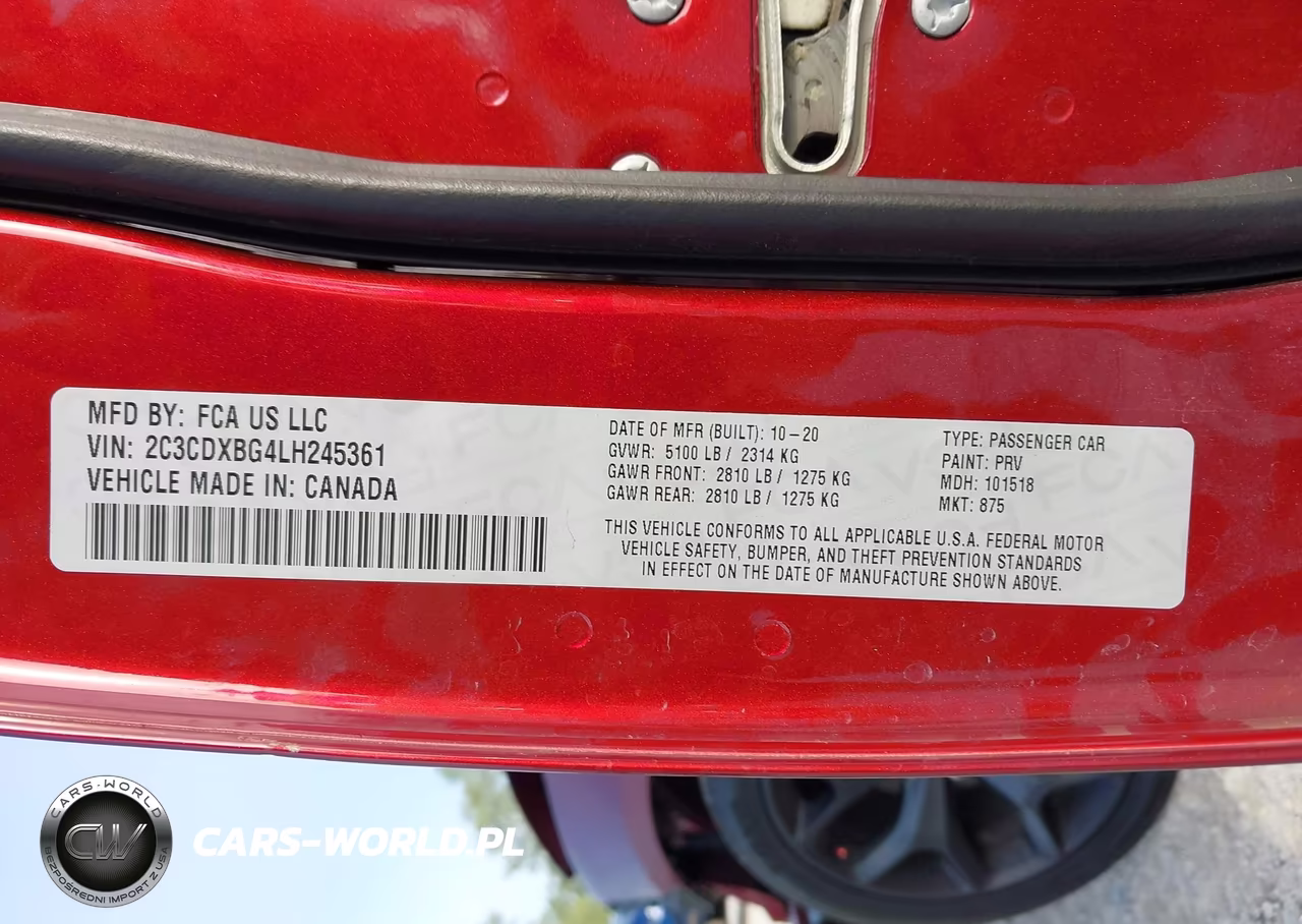 2020 Dodge Charger Sxt Rwd VIN:2C3CDXBG4LH245361 - 9