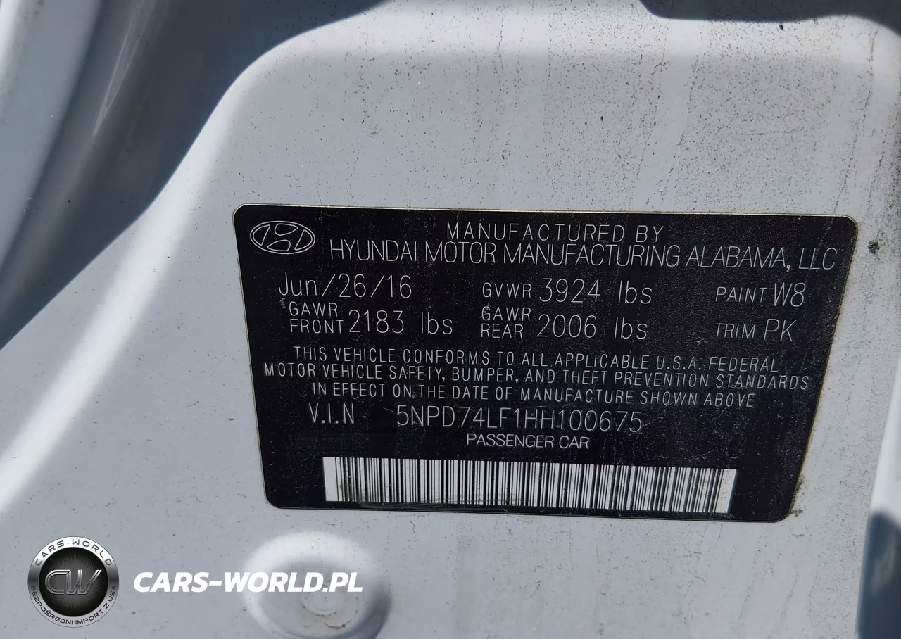 2017 Hyundai Elantra Se VIN:5NPD74LF1HH100675 - 9