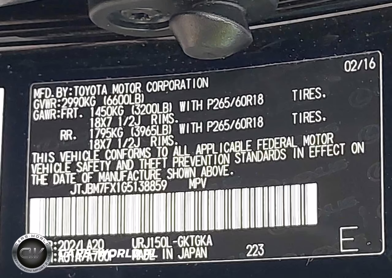 2016 Lexus Gx 460 VIN:JTJBM7FX1G5138859 - 9