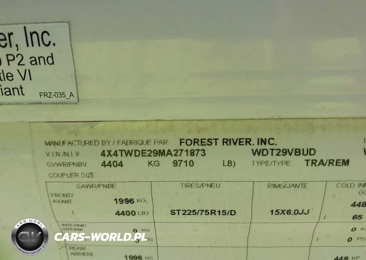 2021 Wildwood Other VIN:4X4TWDE29MA271873 - 9