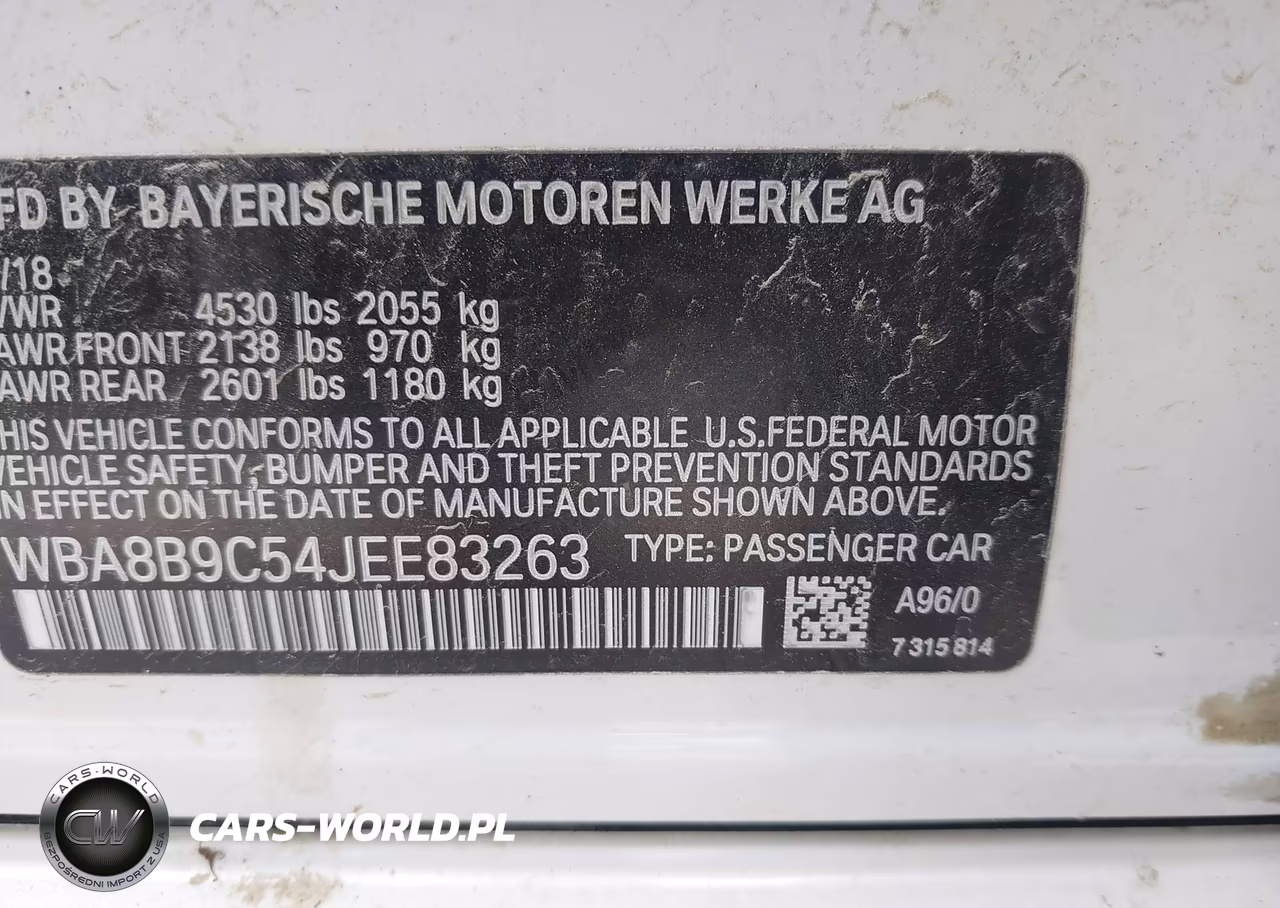 2018 BMW 330I VIN:WBA8B9C54JEE83263 - 9