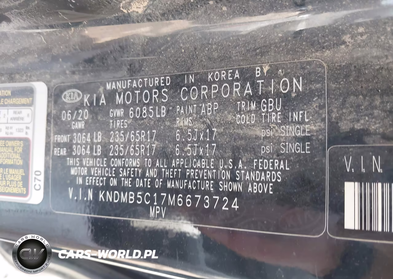 2021 Kia Sedona Lx VIN:KNDMB5C17M6673724 - 9