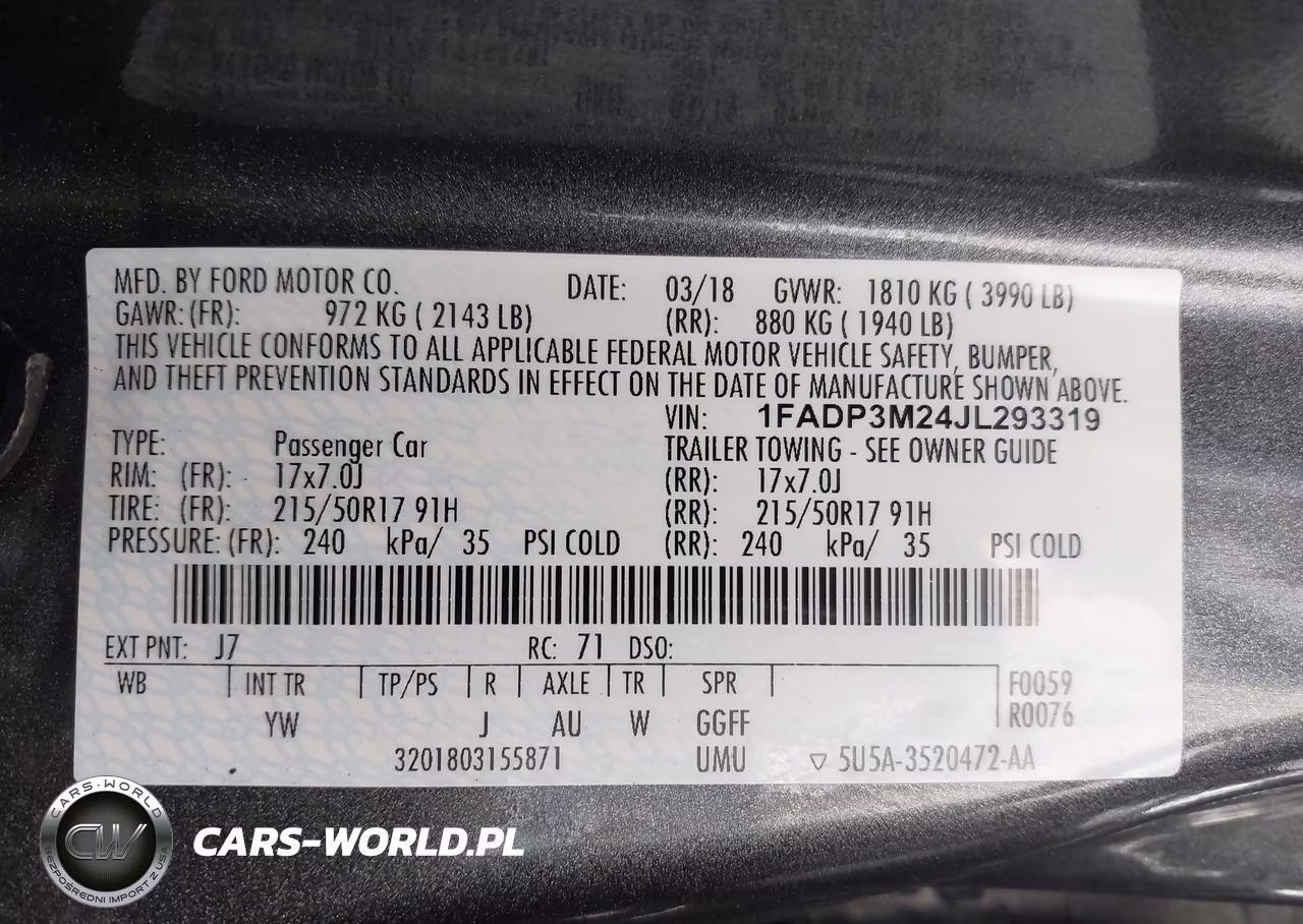 2018 Ford Focus Sel VIN:1FADP3M24JL293319 - 9