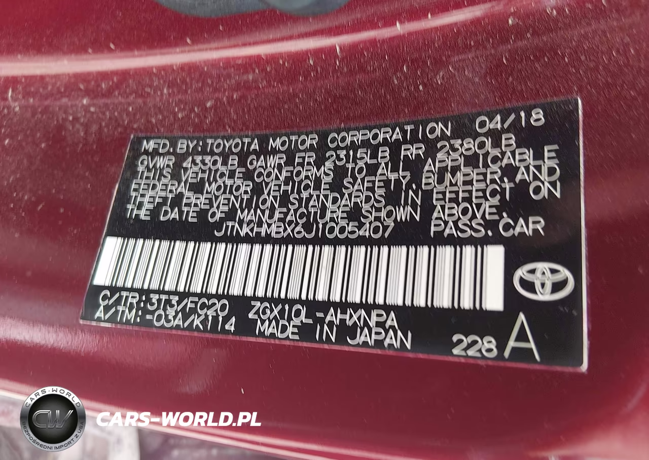2018 Toyota C-Hr Xle VIN:JTNKHMBX6J1005407 - 9