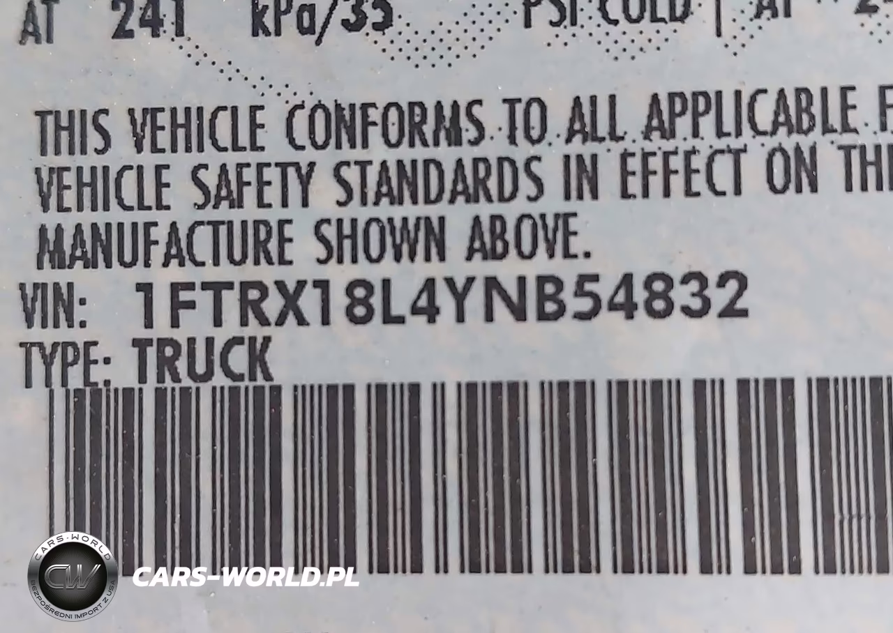 2000 Ford F-150 Lariat-Work Series-Xl-Xlt VIN:1FTRX18L4YNB54832 - 9