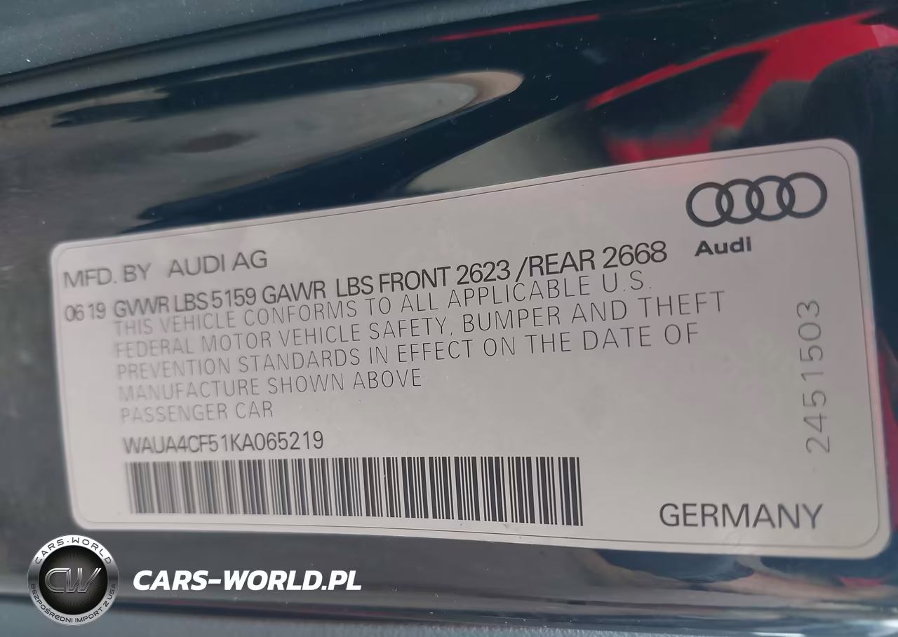 2019 Audi S5 3.0T Premium VIN:WAUA4CF51KA065219 - 9
