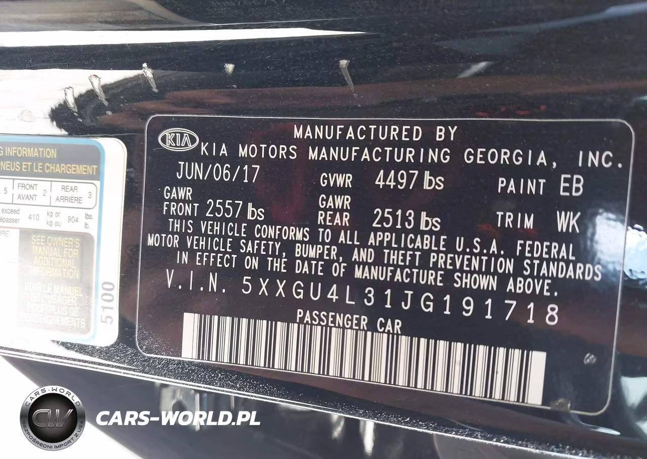 2018 Kia Optima Ex VIN:5XXGU4L31JG191718 - 9