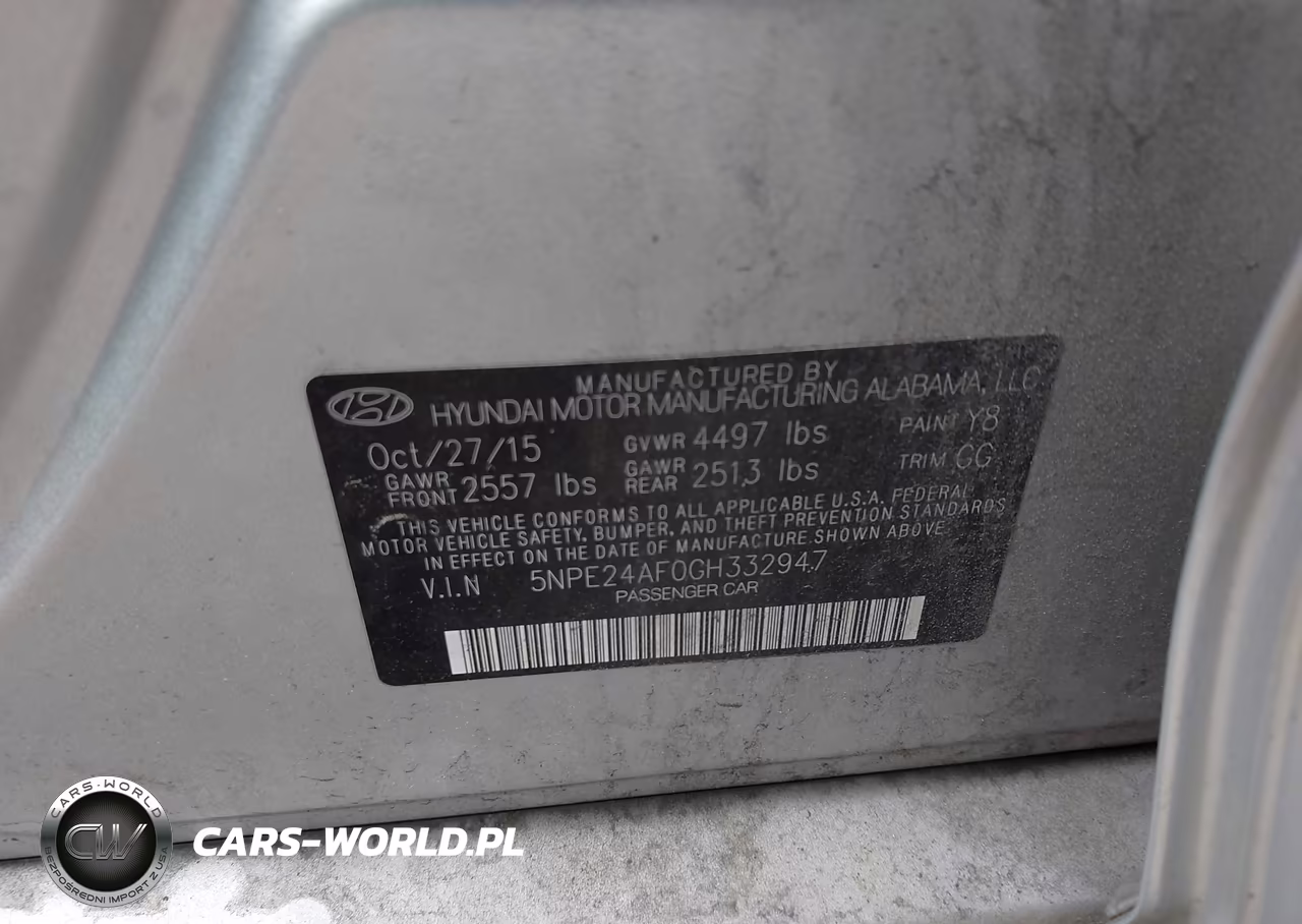 2016 Hyundai Sonata Se VIN:5NPE24AF0GH332947 - 9