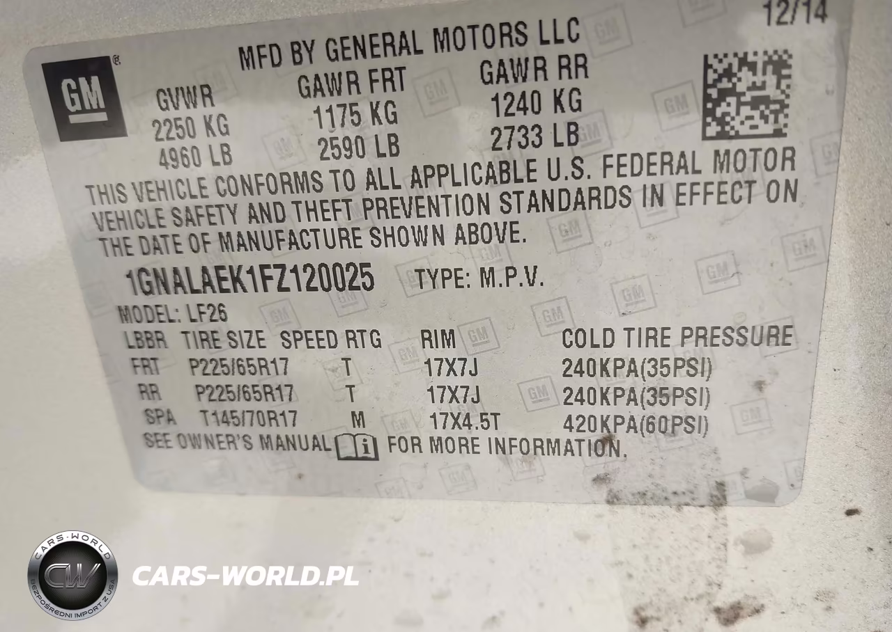 2015 Chevrolet Equinox Ls VIN:1GNALAEK1FZ120025 - 9