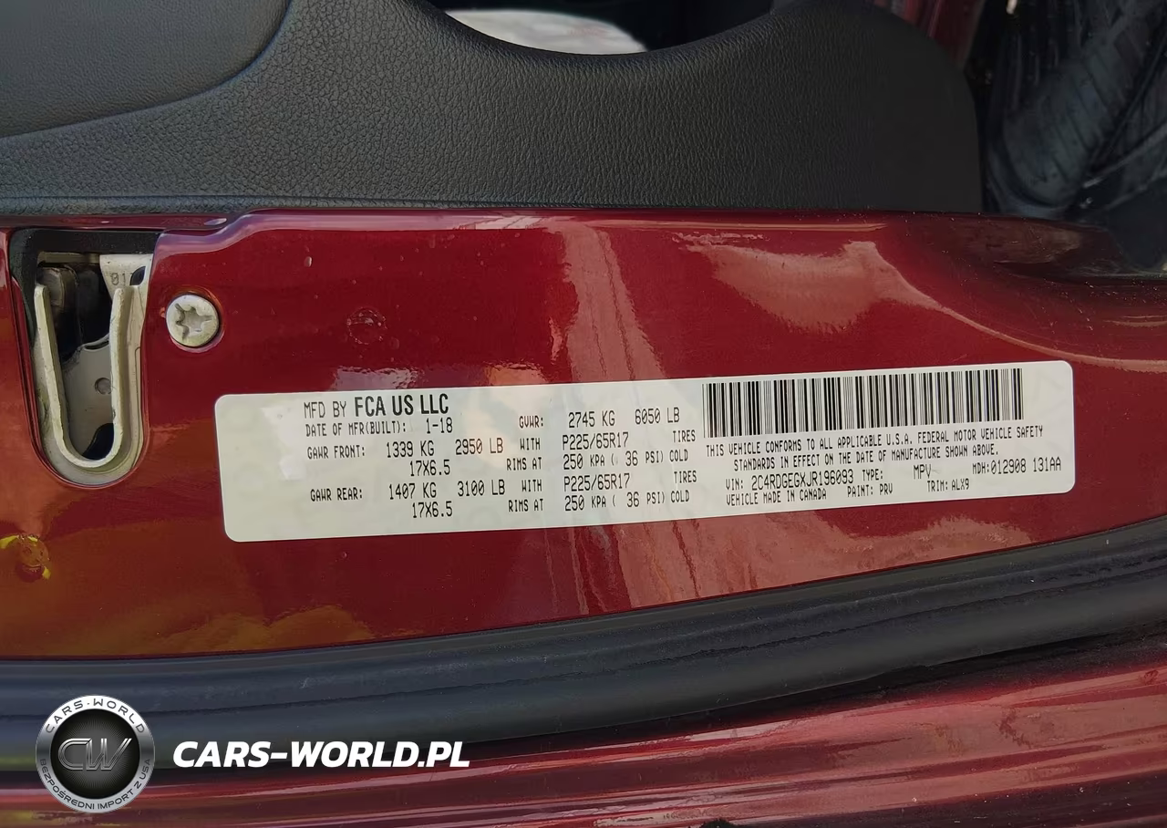 2018 Dodge Grand Caravan Gt VIN:2C4RDGEGXJR196093 - 9