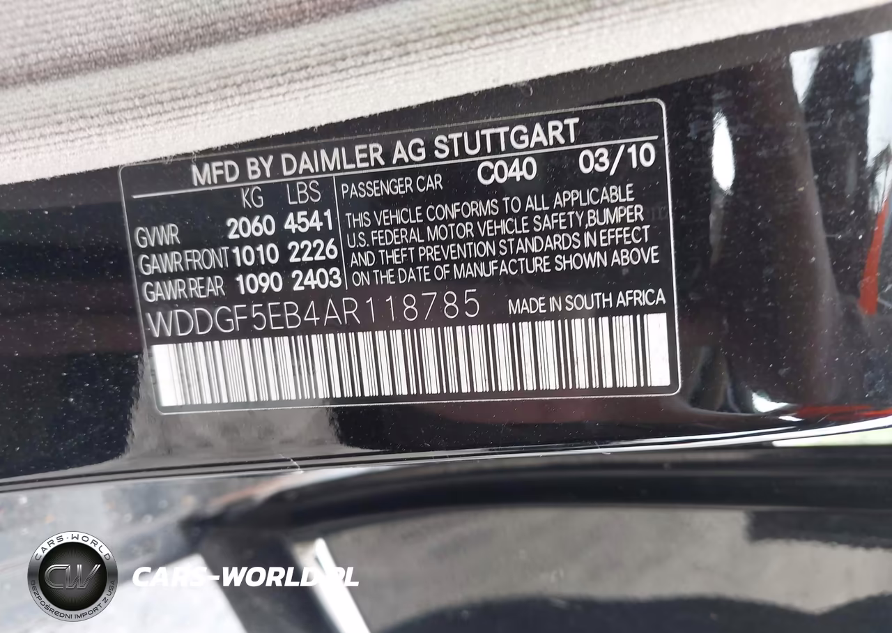 2010 Mercedes-Benz C 300 Sport VIN:WDDGF5EB4AR118785 - 9