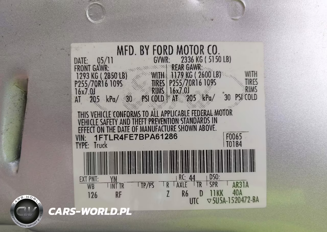 2011 Ford Ranger Xlt VIN:1FTLR4FE7BPA61286 - 9