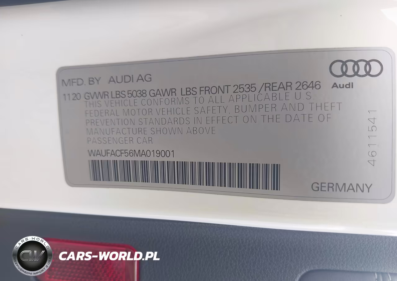 2021 Audi A5 Sportback Premium Plus 45 Tfsi Quattro S Tronic VIN:WAUFACF56MA019001 - 9