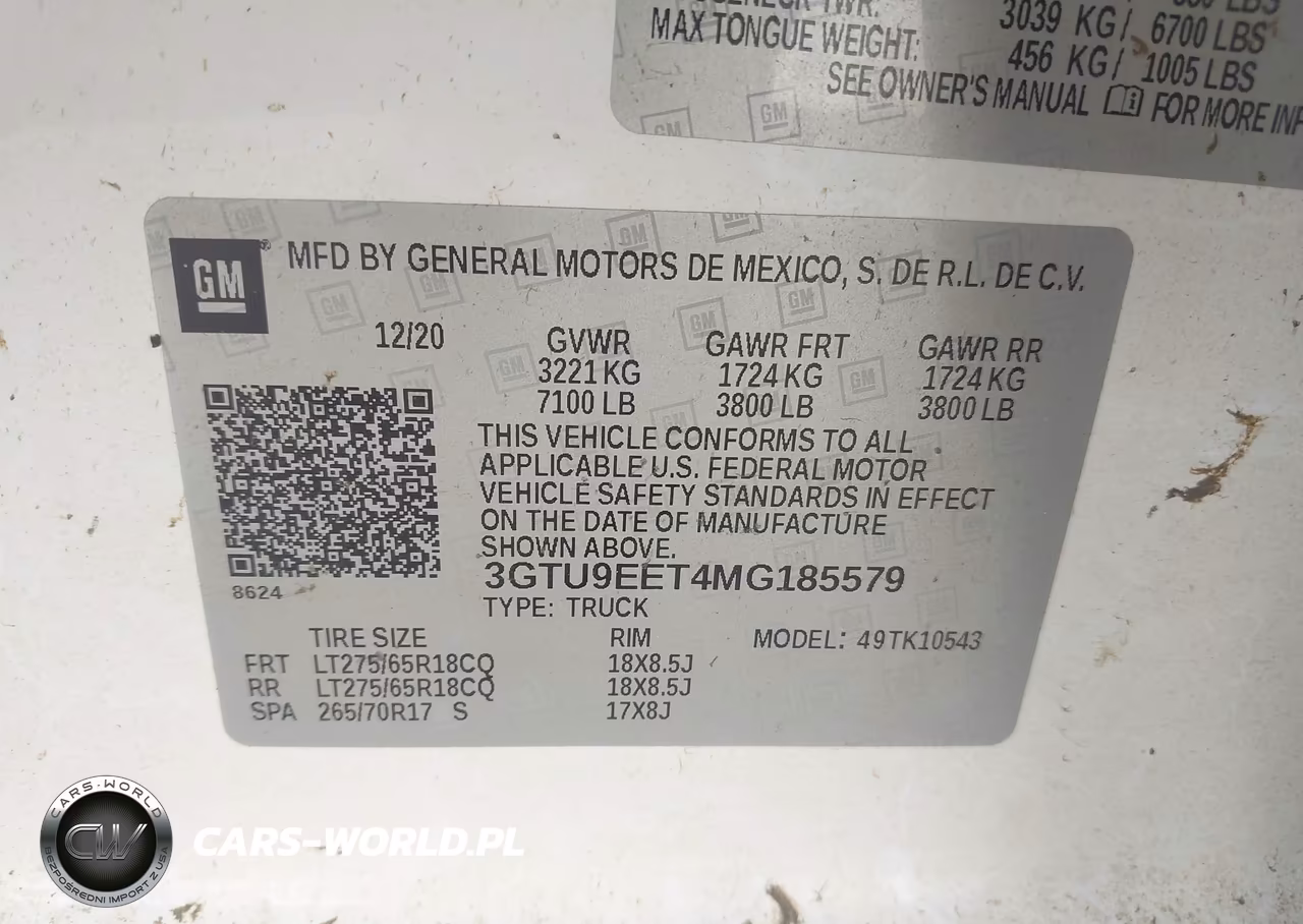 2021 GMC Sierra 1500 4Wd Short Box At4 VIN:3GTU9EET4MG185579 - 9