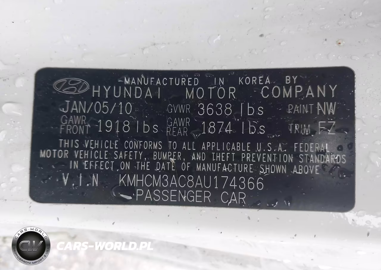 2010 Hyundai Accent Gs VIN:KMHCM3AC8AU174366 - 9