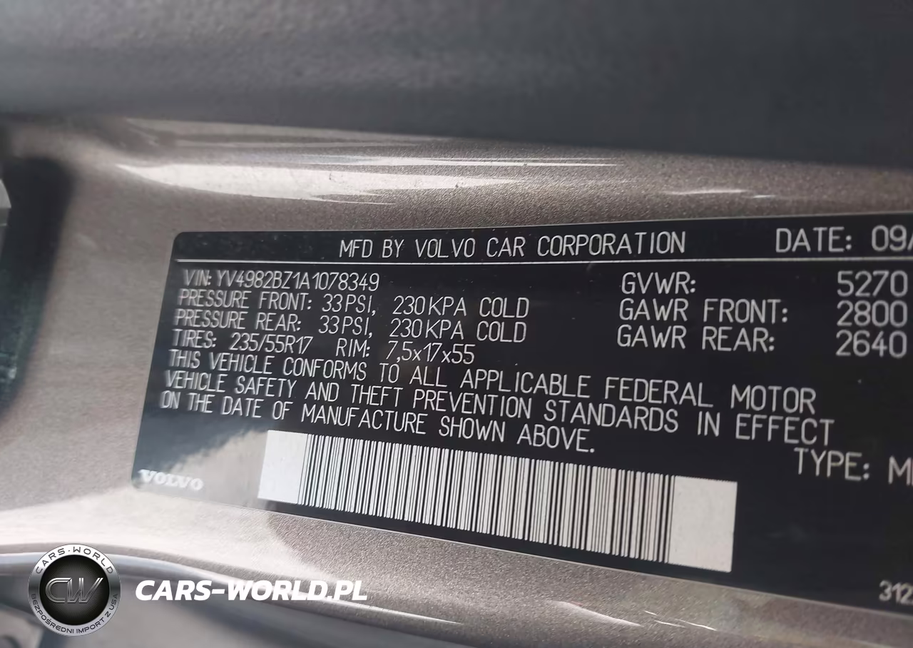2010 Volvo Xc70 3.2 VIN:YV4982BZ1A1078349 - 9