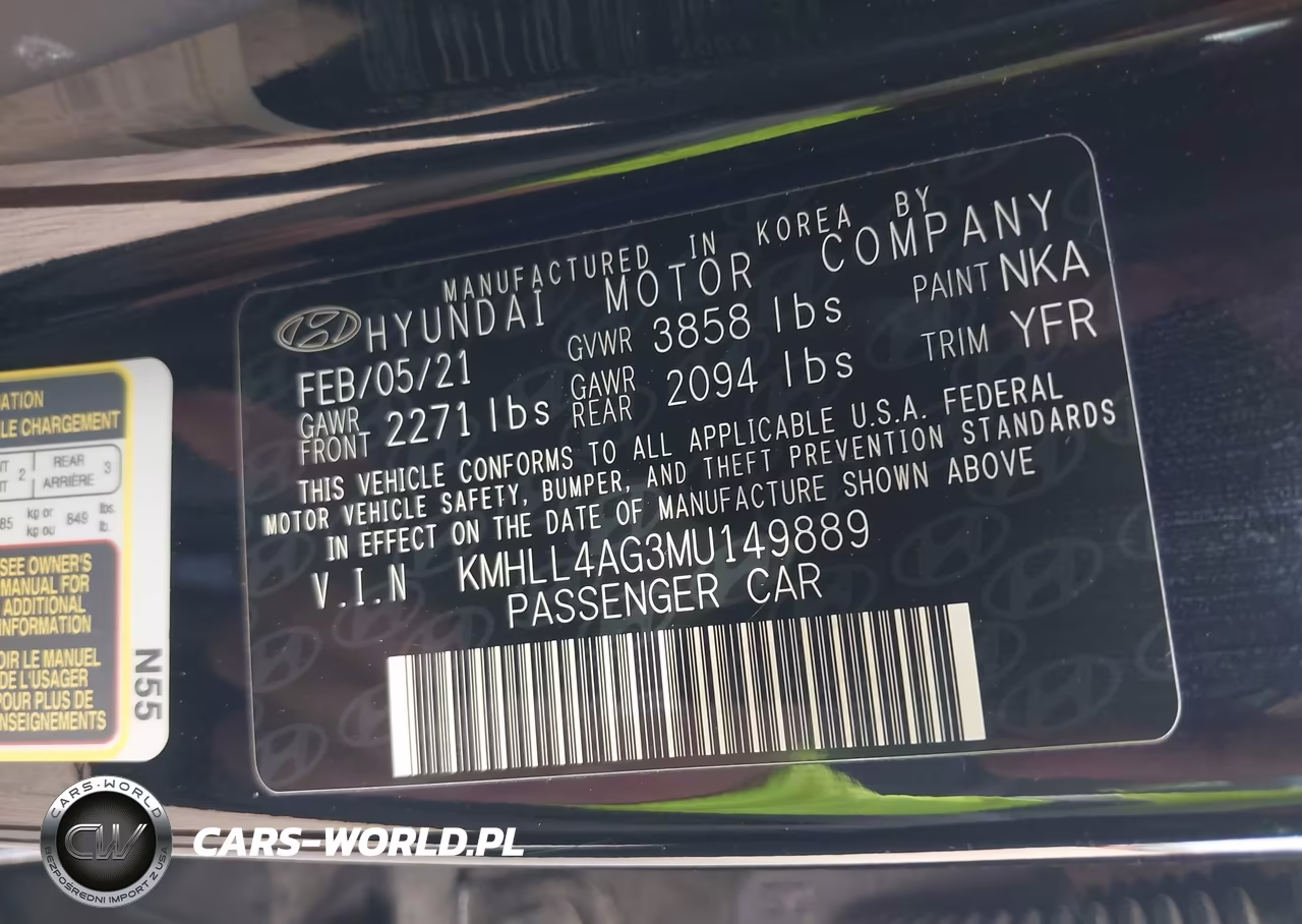 2021 Hyundai Elantra Se VIN:KMHLL4AG3MU149889 - 9