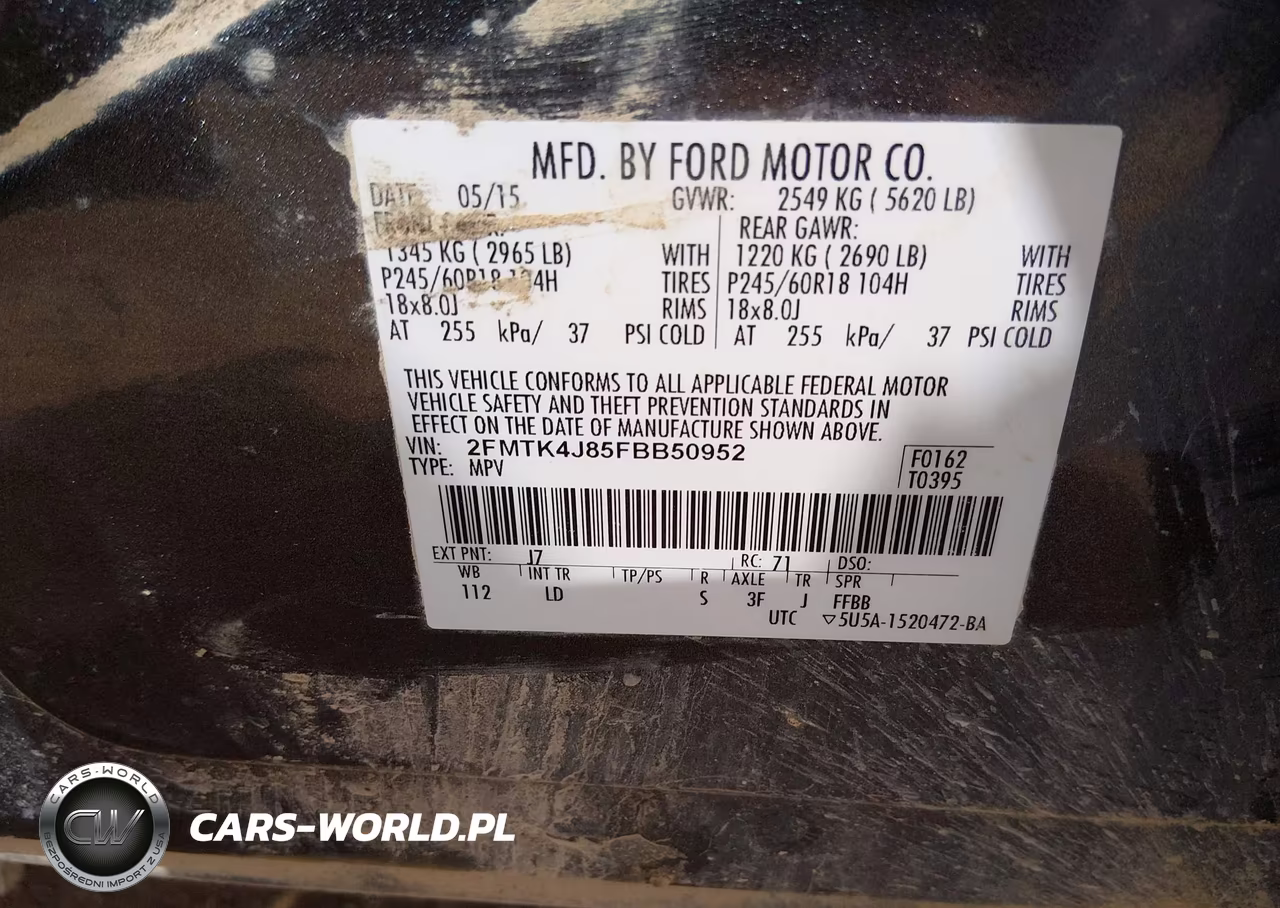2015 Ford Edge Sel VIN:2FMTK4J85FBB50952 - 9