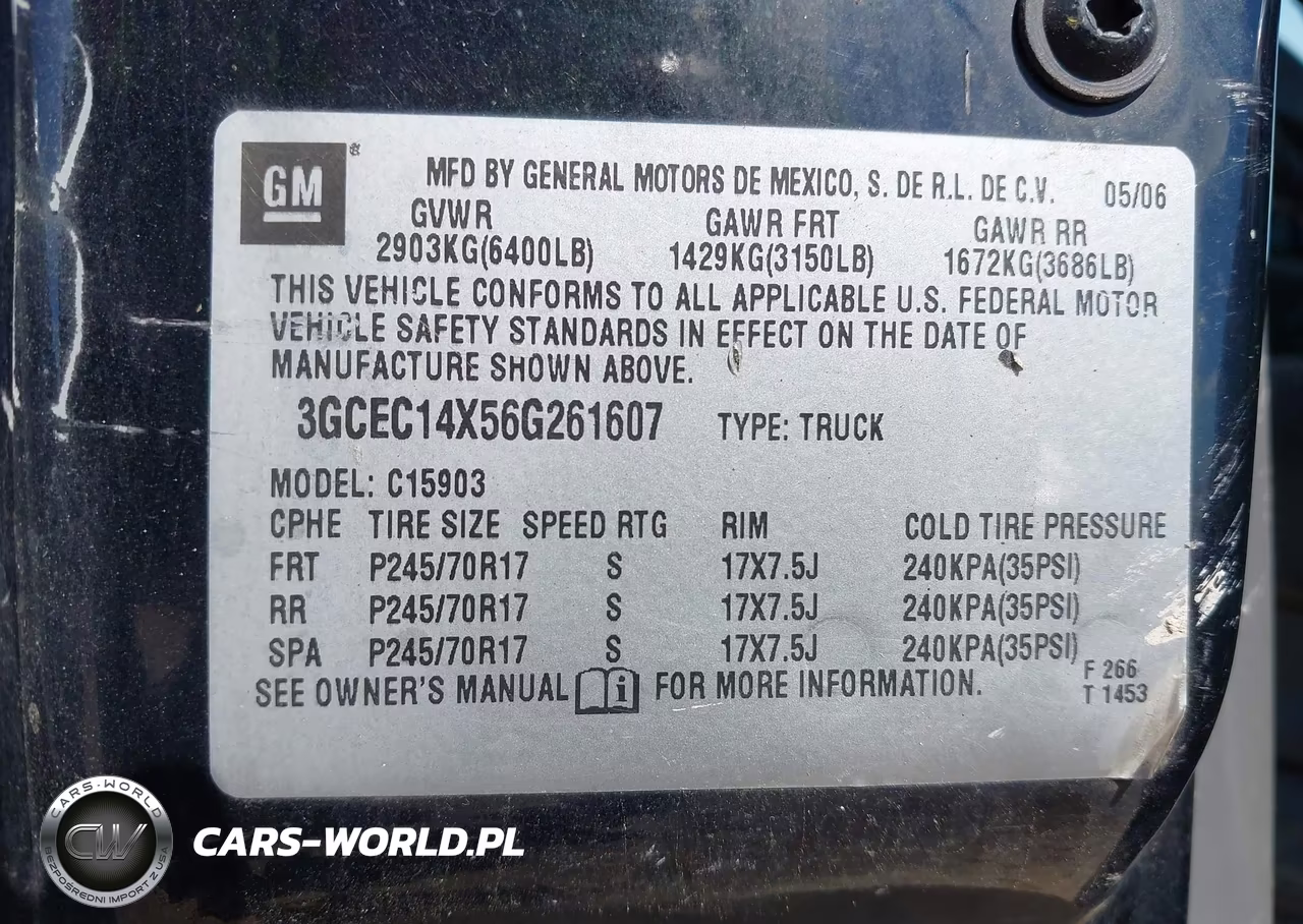 2006 Chevrolet Silverado 1500 Work Truck VIN:3GCEC14X56G261607 - 9