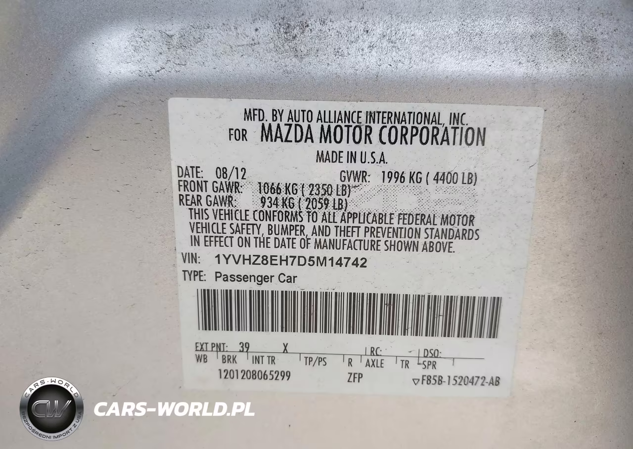 2013 Mazda Mazda6 I Touring Plus VIN:1YVHZ8EH7D5M14742 - 9