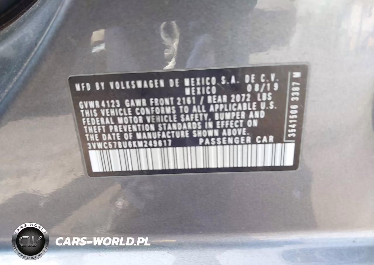 2019 Volkswagen Jetta 1.4T R-Line-1.4T S-1.4T Se VIN:3VWC57BU6KM249617 - 9