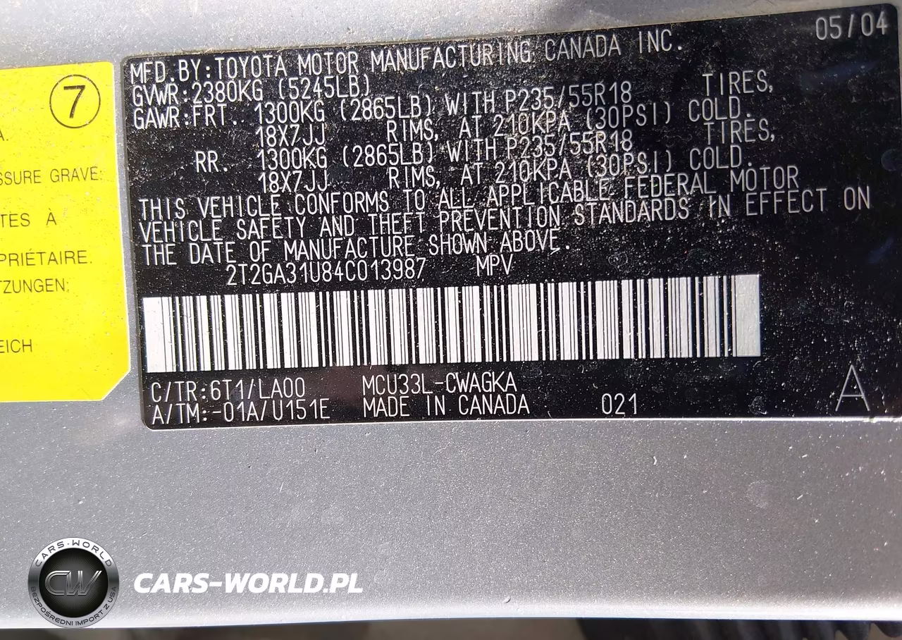 2004 Lexus Rx 330 VIN:2T2GA31U84C013987 - 9