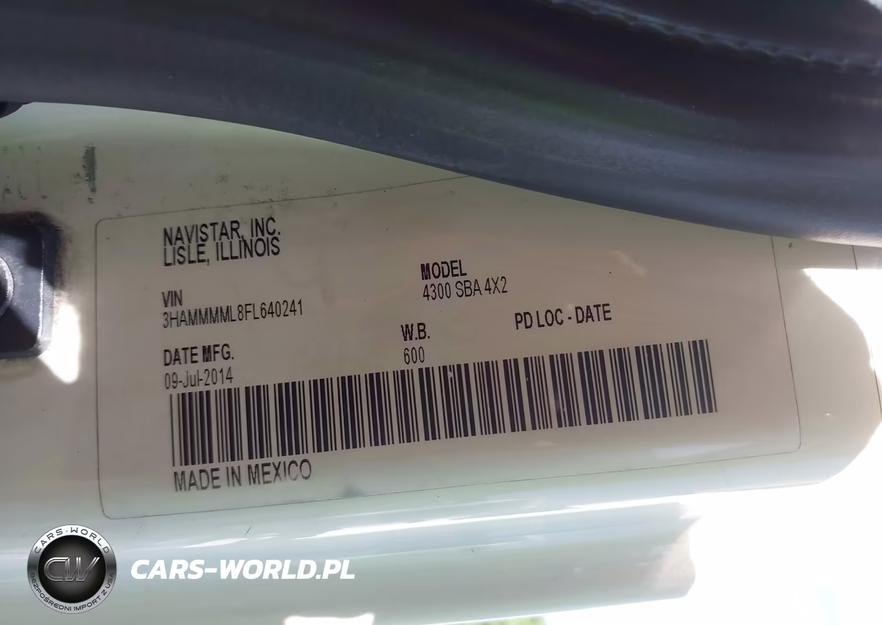 2015 International 4000 4300 VIN:3HAMMMML8FL640241 - 8