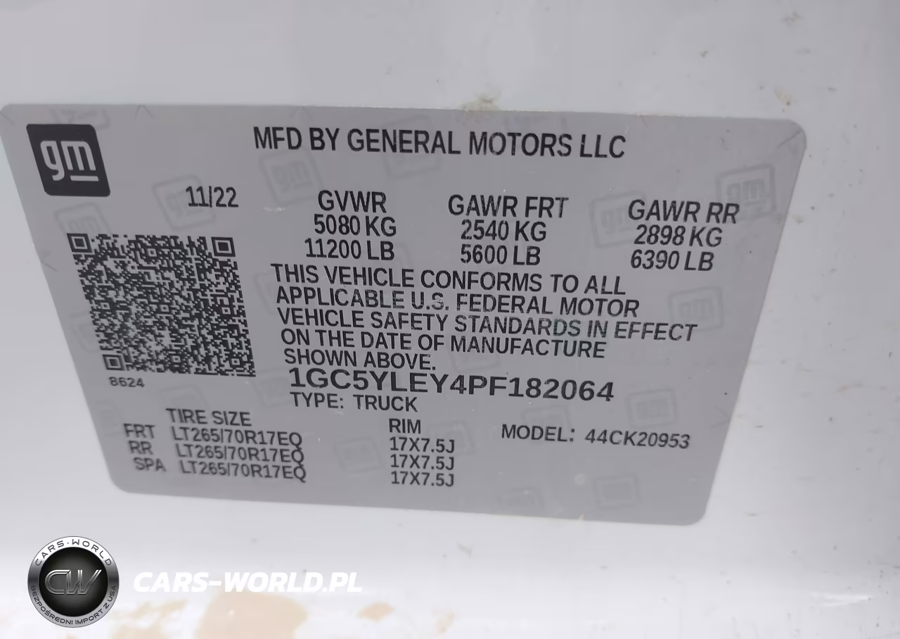 2023 Chevrolet Silverado 2500Hd 4Wd Long Bed Wt VIN:1GC5YLEY4PF182064 - 8