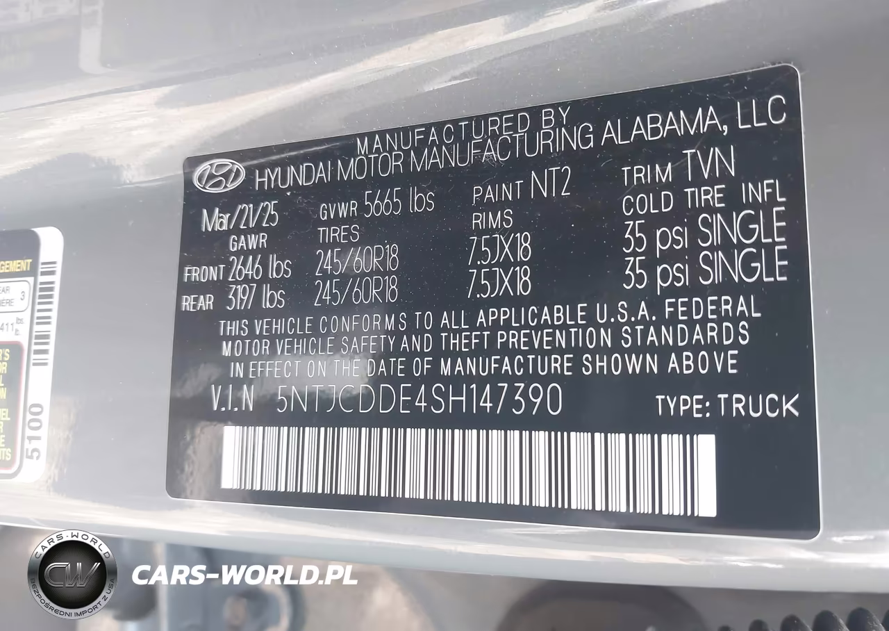 2025 Hyundai Santa Cruz Sel Activity VIN:5NTJCDDE4SH147390 - 9