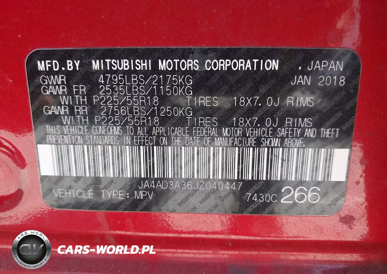 2018 Mitsubishi Outlander Le-Se-Sel VIN:JA4AD3A36JZ040447 - 9